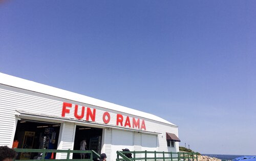 Entrance to the Fun O Rama at the beach in York Maine