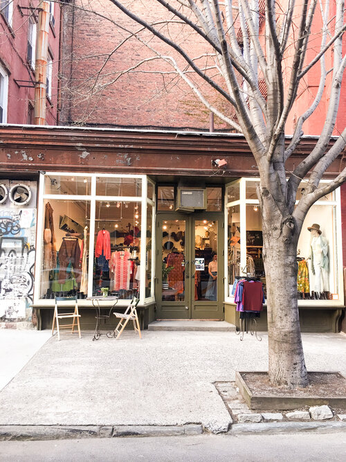 Outside Malin Landaeus store in Brooklyn New York on a sunny day 2