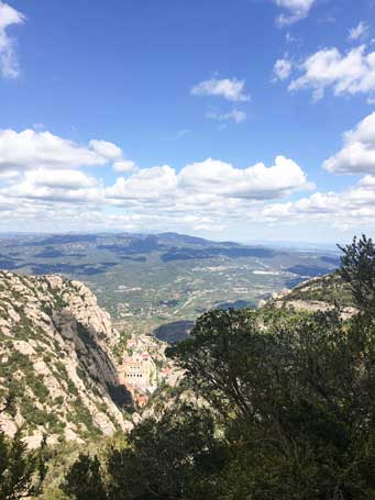 views of Catalonia at Montserrat for a Barcelona day trip