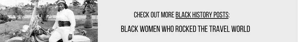 Read this banner post with black and white photo of Bessie Stringfield
