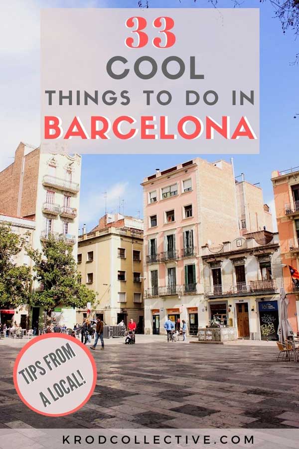 Traveling to Barcelona, Spain in Europe? Then you’ll need this list of 33 fun things to do in Barcelona. If you are dying to know what to do in Barcelona, here are the best attractions and coolest things to do in Barcelona, Spain. Including Gaudí! #Barcelona #Spain