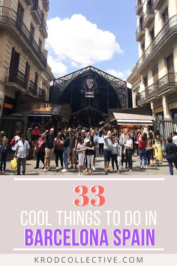 Traveling to Barcelona, Spain in Europe? Then you’ll need this list of 33 fun things to do in Barcelona. If you are dying to know what to do in Barcelona, here are the best attractions and coolest things to do in Barcelona, Spain. Including Gaudí! #Barcelona #Spain